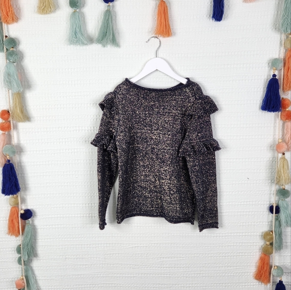 J. Crew Metallic Ruffle Sweater - Picture 3 of 5